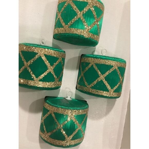 Vintage Adorable Drum Ornaments Set of 4 - Picture 6 of 7